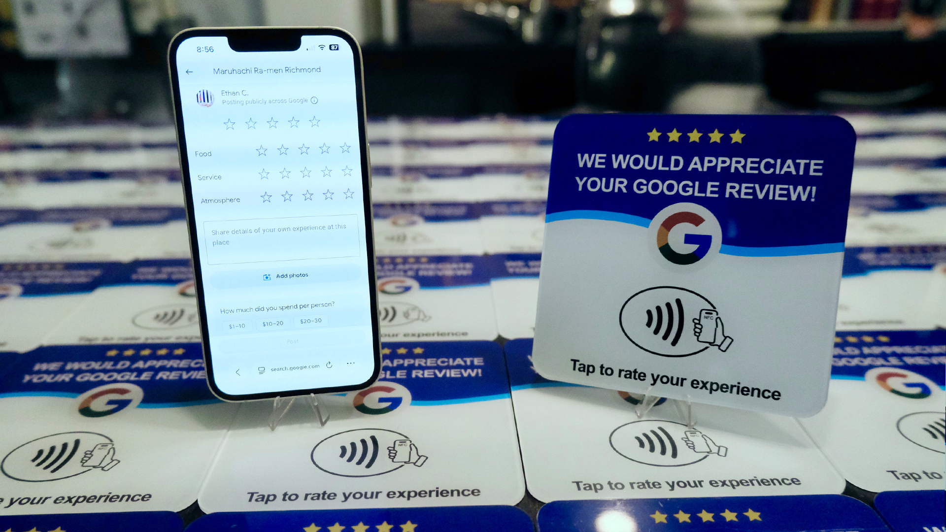 E-Boost NFC review card